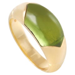 Bvlgari Tronchetto 18 Karat Yellow Gold Peridot Ring