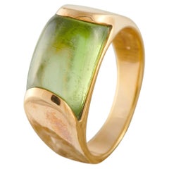 Bvlgari Tronchetto 18K Yellow Gold Peridot Ring BV23-051926
