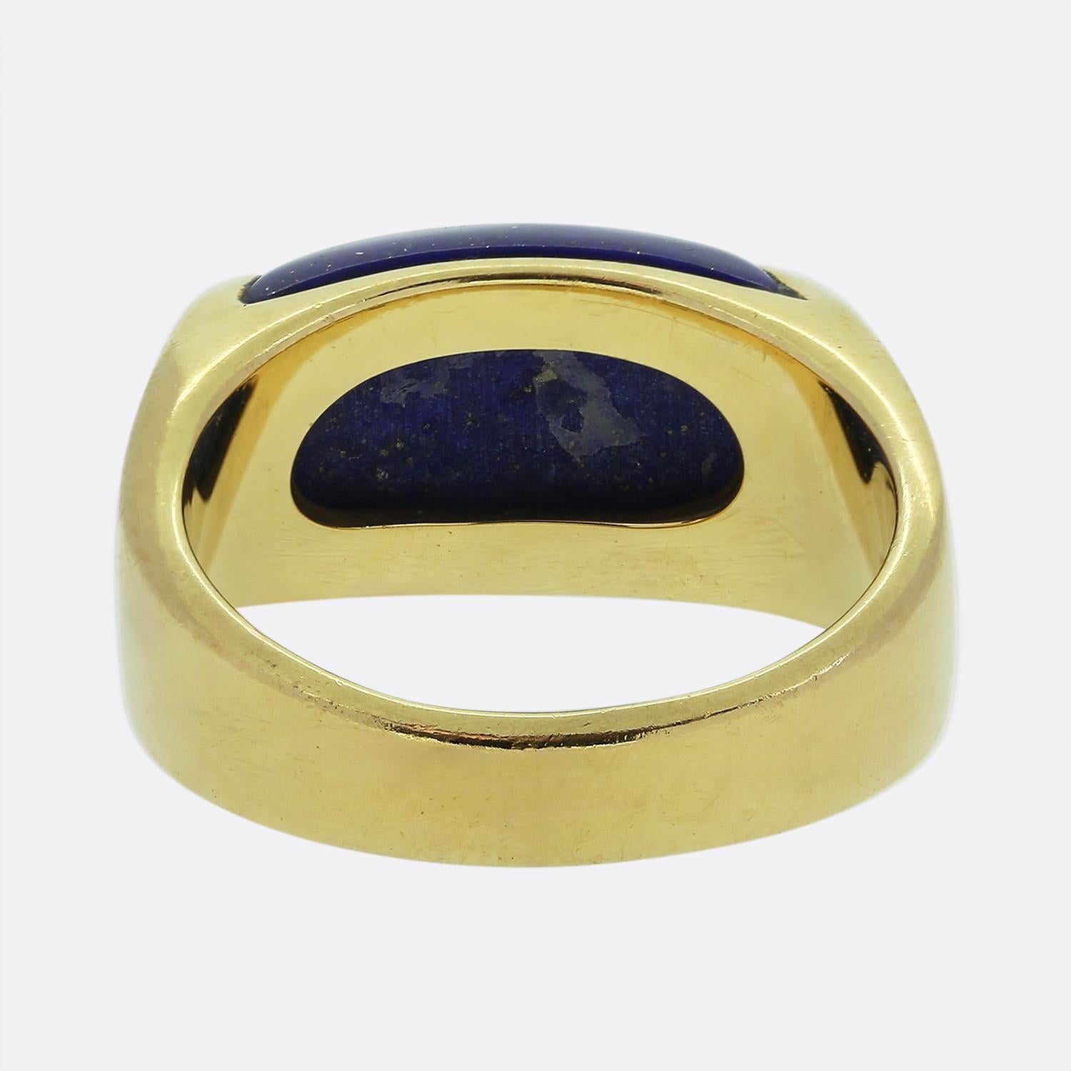 Bvlgari Tronchetto Lapis Lazuli Ring In Good Condition For Sale In London, GB