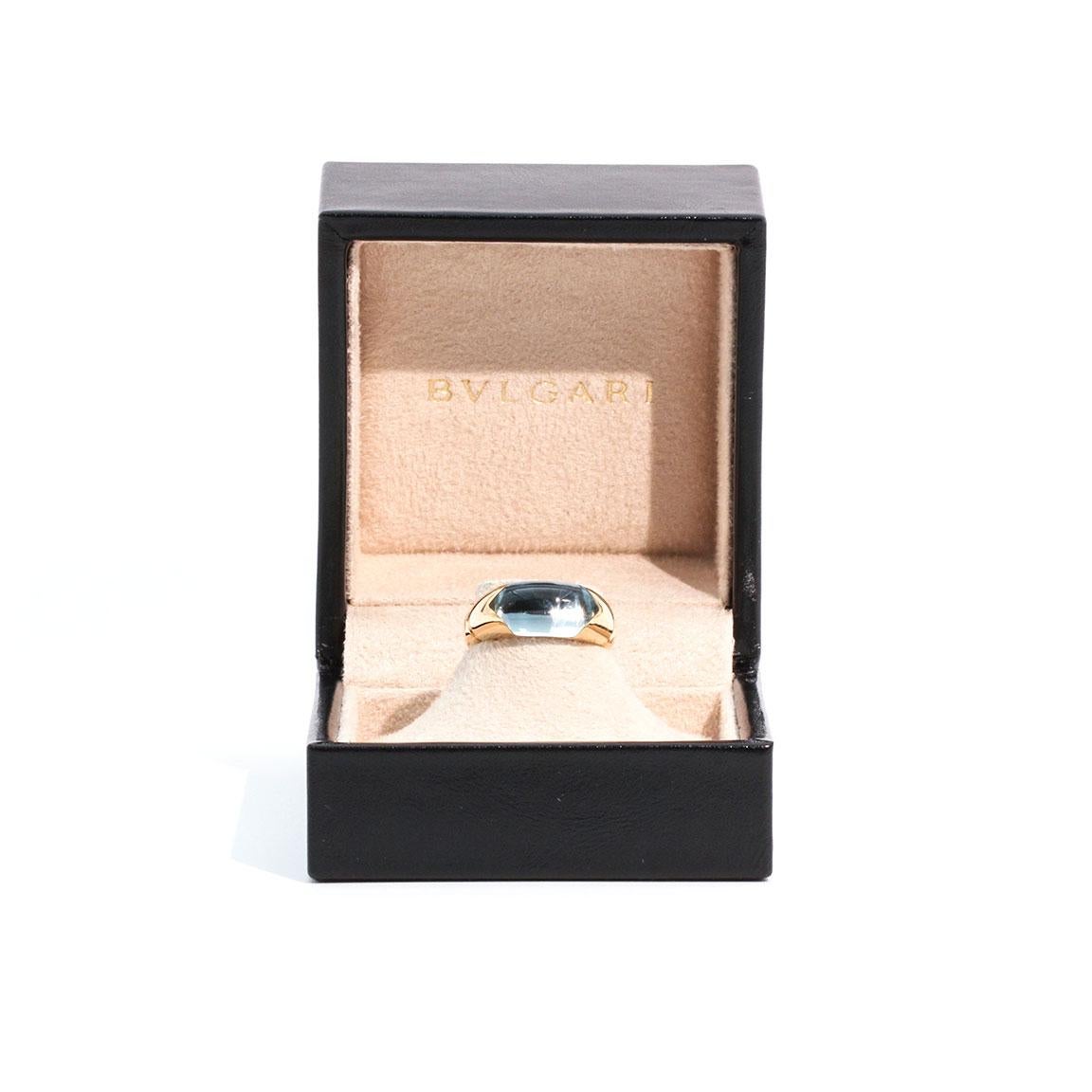 Bvlgari Tronchetto Topas Ring in 18 Karat Gold mit Original Box (Moderne)