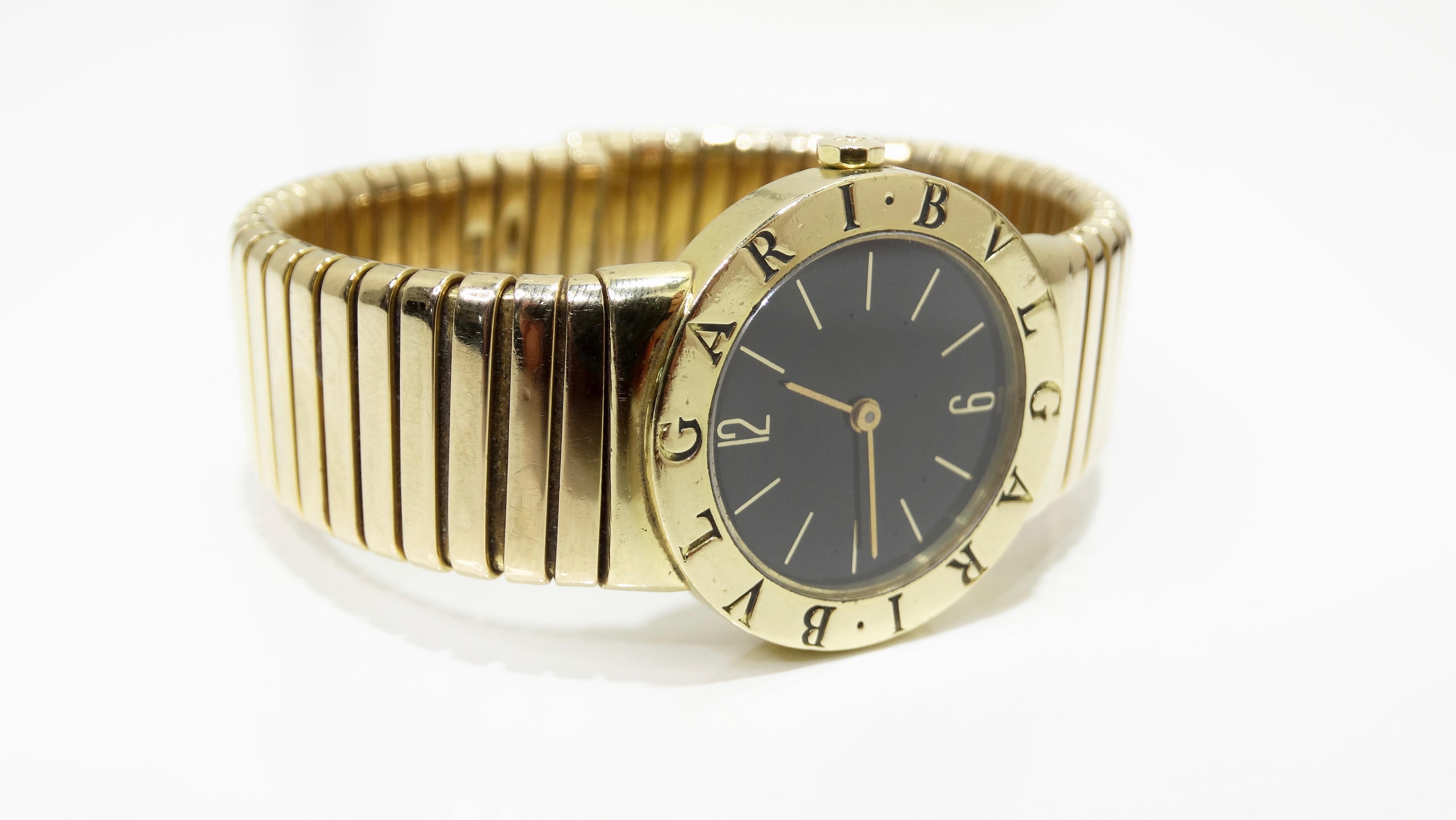 Bvlgari Tubogas 18K Gold Wrist Watch  7