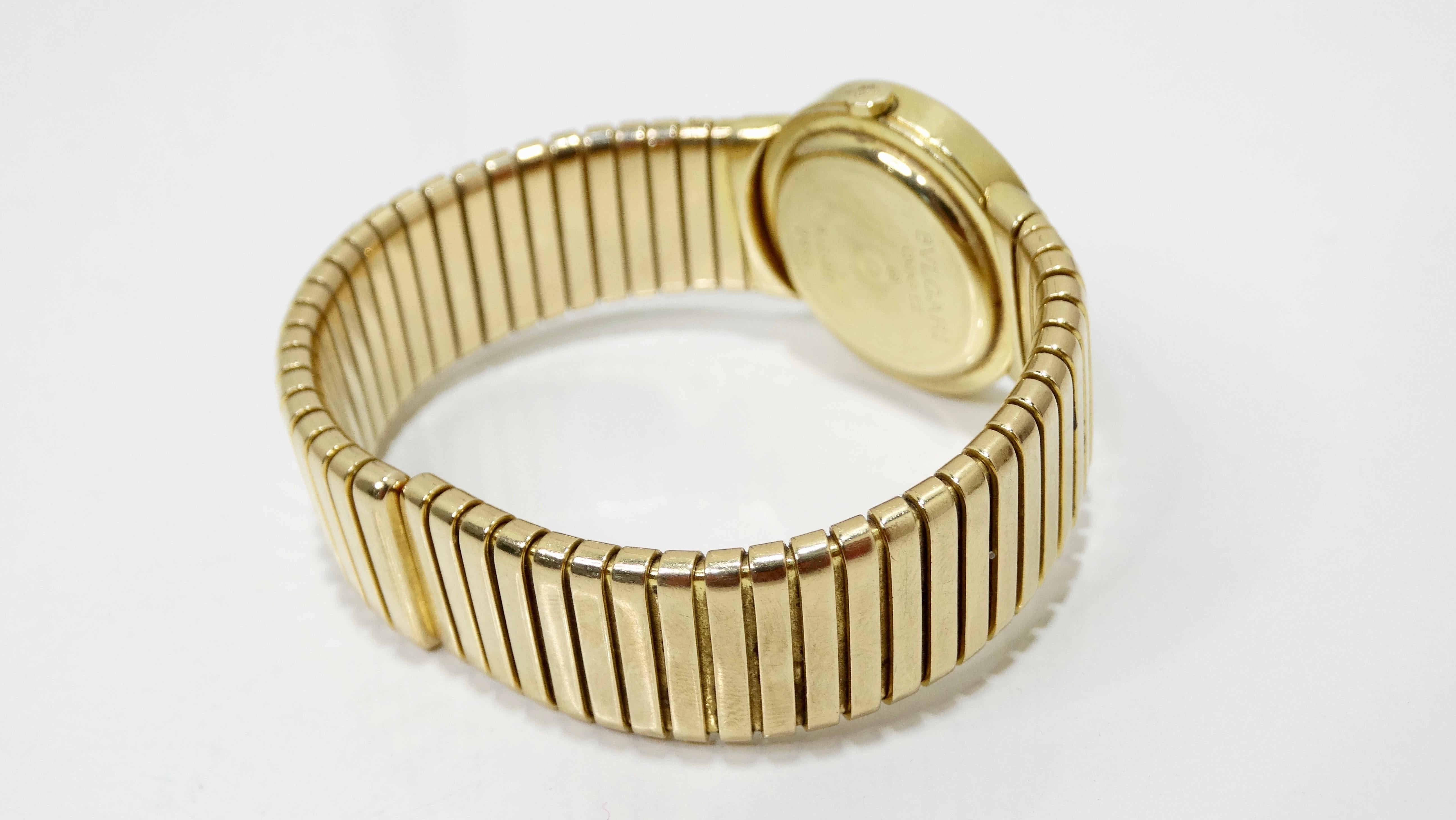 Women's or Men's Bvlgari Tubogas 18K Gold Wrist Watch 
