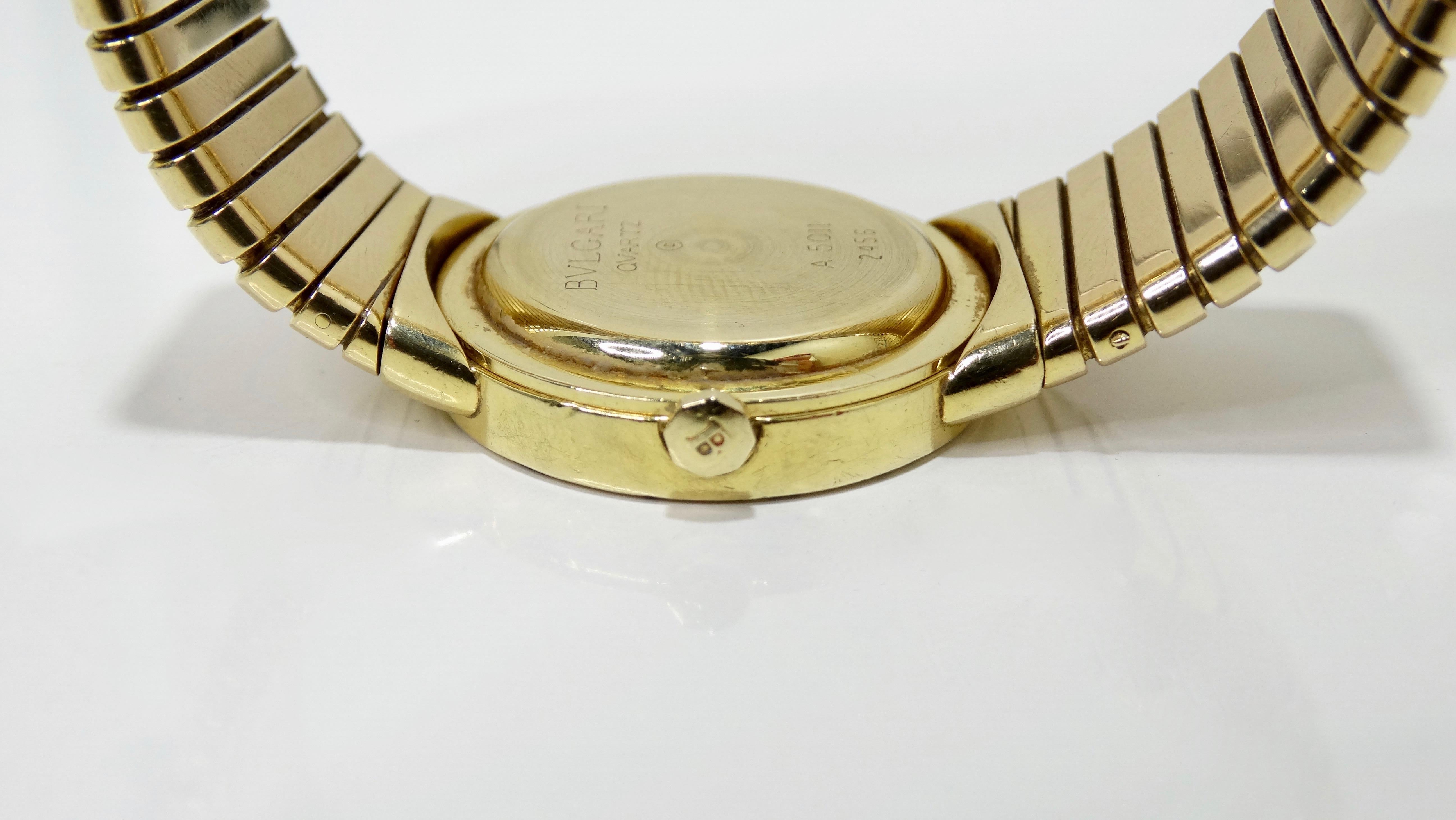 Bvlgari Tubogas 18K Gold Wrist Watch  3