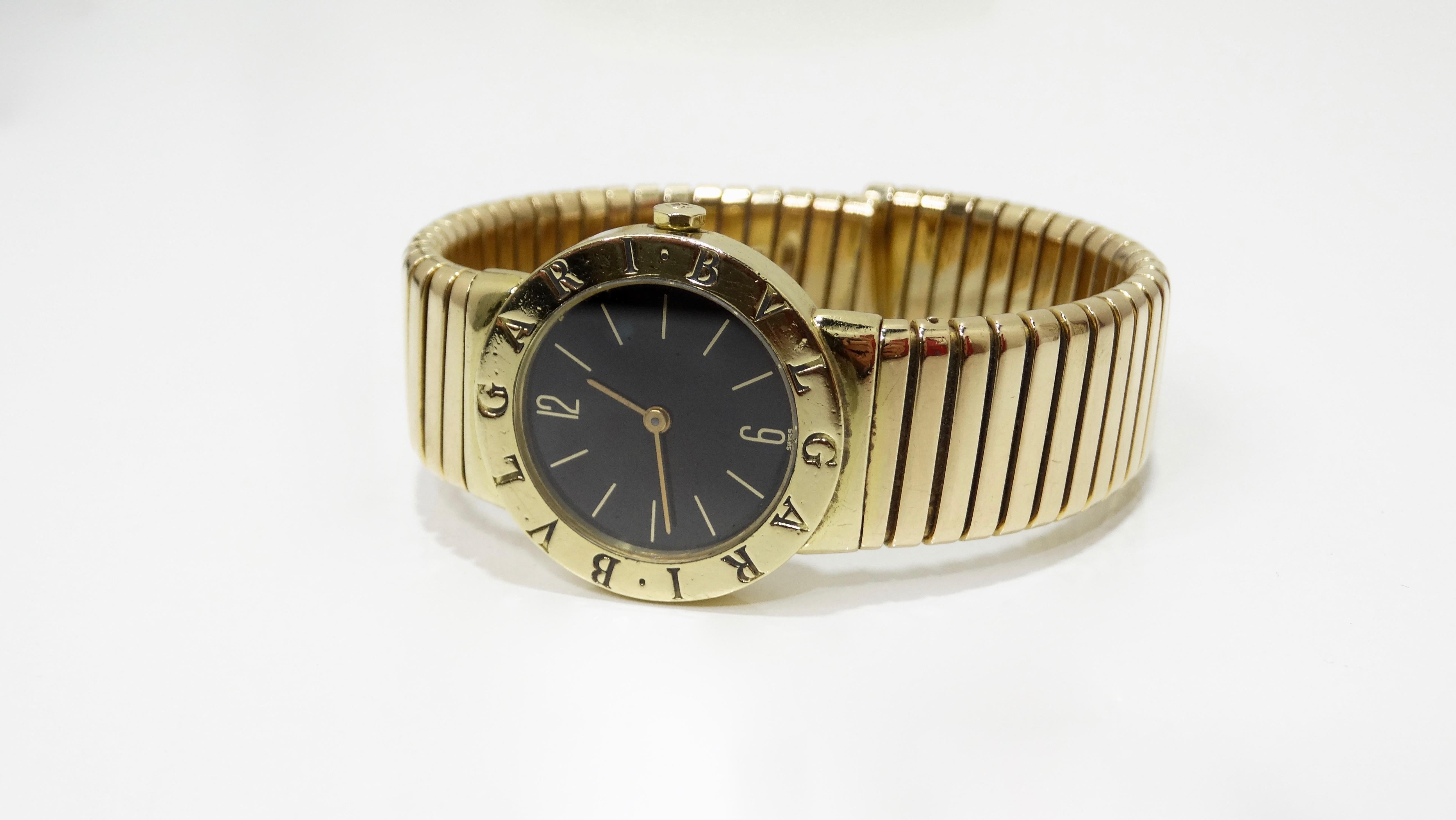 Bvlgari Tubogas 18K Gold Wrist Watch  5