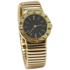 Bvlgari Tubogas 18K Gold Wrist Watch 