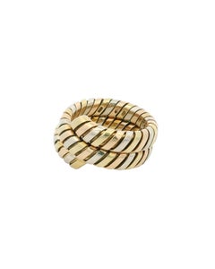 Bvlgari Tubogas 18k Tricolor Snake Ring