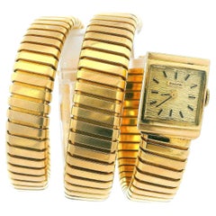 Bvlgari Tubogas 18K yellow gold case and bracelet vintage watch