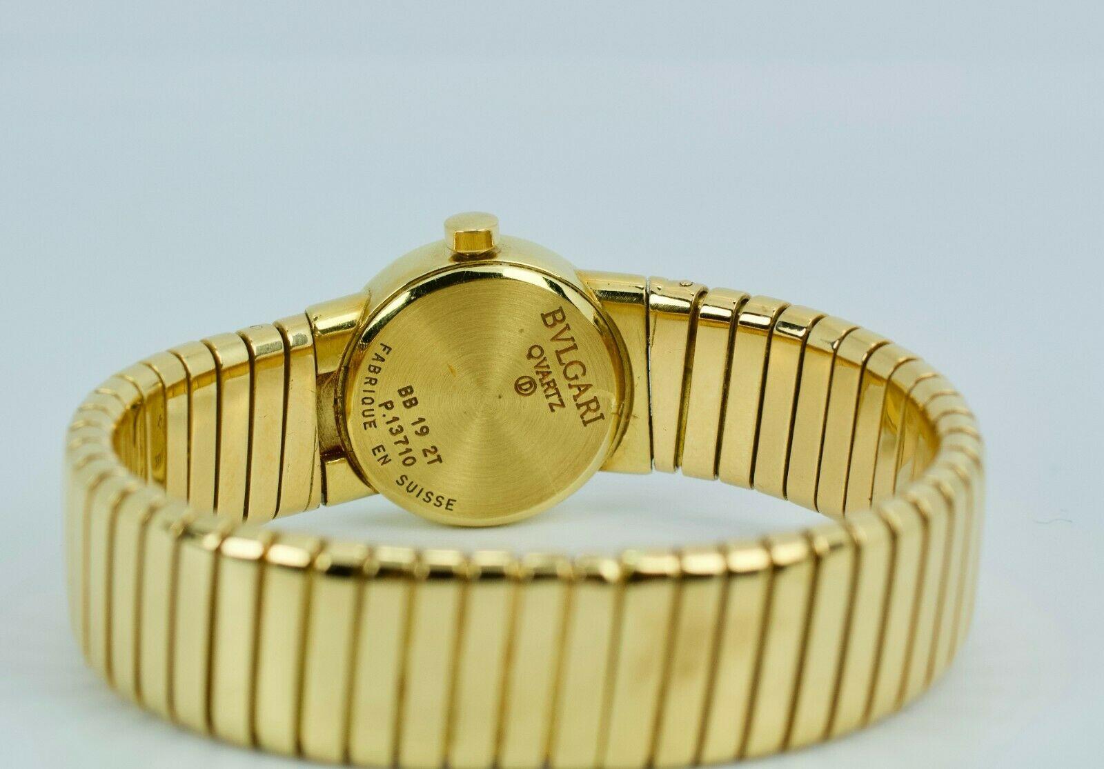 Bvlgari Tubogas 18k Yellow Gold Flexible Watch with Box and Warranty Card 1