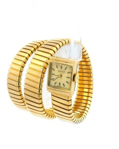 Bvlgari Tubogas 18K Yellow Gold vintage Ladies watch