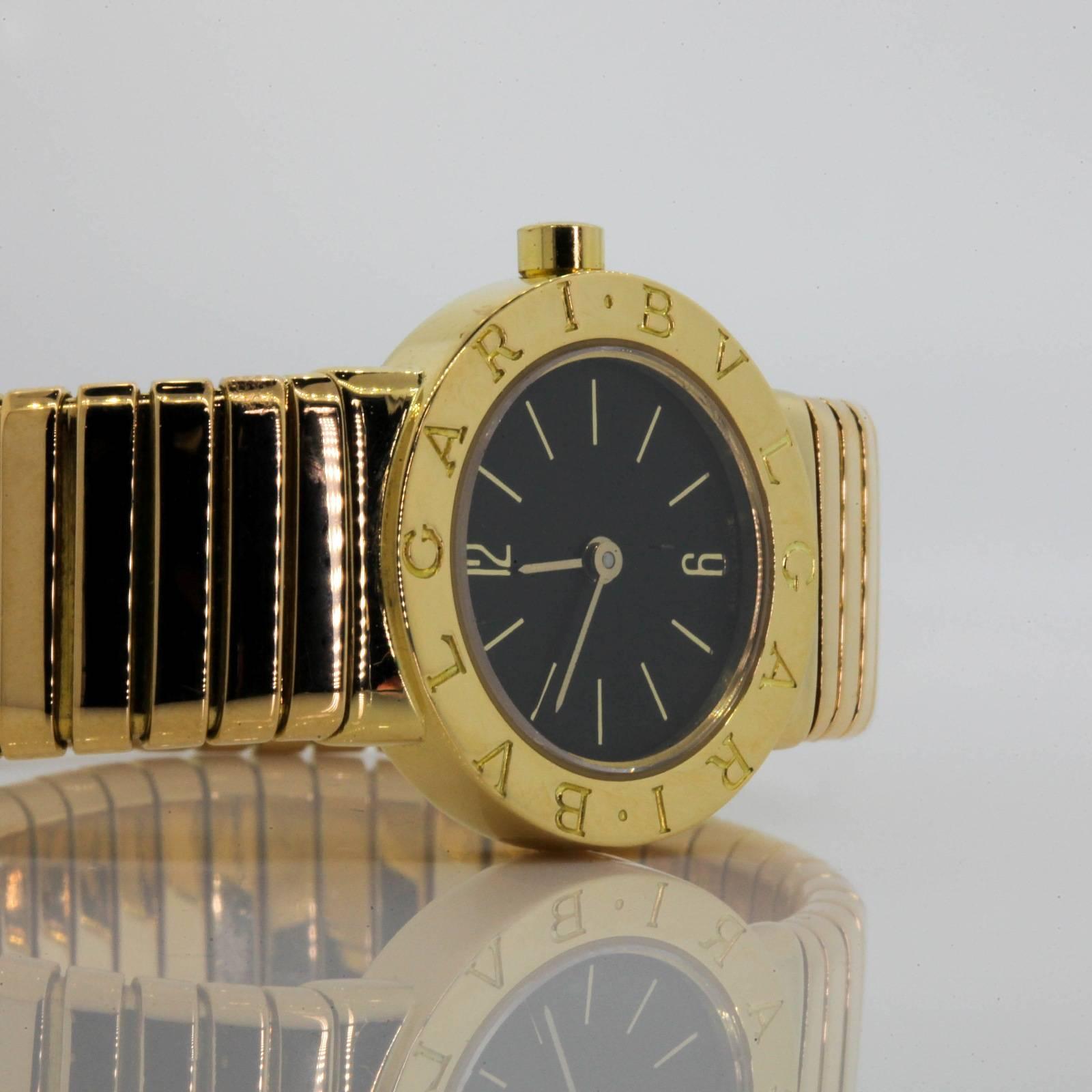 Bvlgari Tubogas 18KT yellow gold watch with 