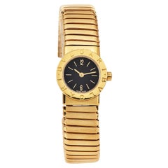 Bvlgari Tubogas 19mm 18K Yellow Gold Ladies Quartz Watch