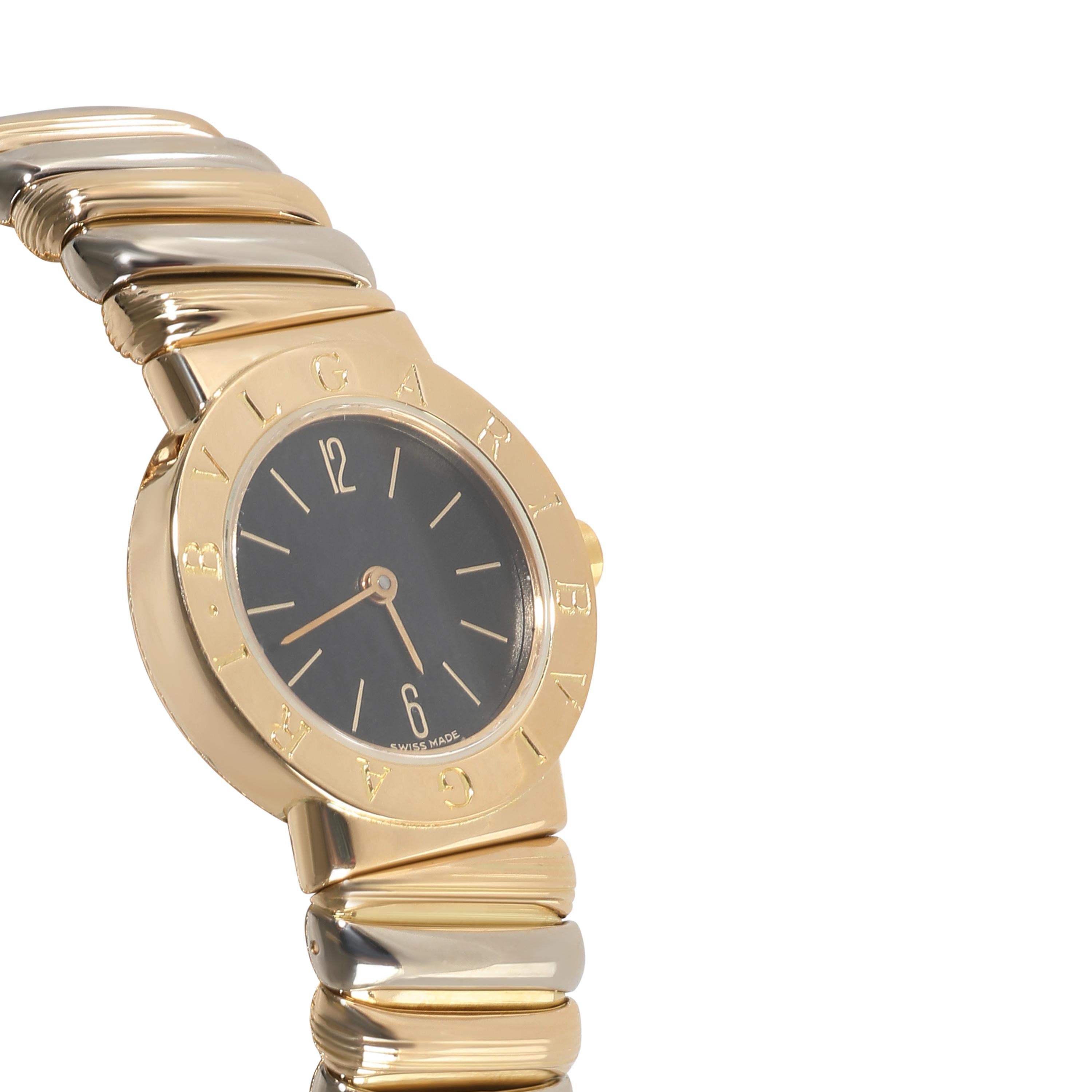 BVLGARI Tubogas BB 23 2T Damenuhr aus 18 Karat Weißgold/Gelbgold 1