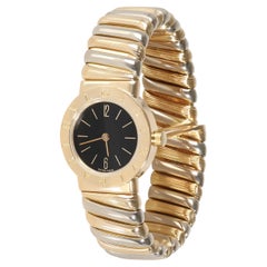 BVLGARI Tubogas BB 23 2T Damenuhr aus 18 Karat Weißgold/Gelbgold