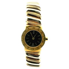 Bvlgari Tubogas BB19 2T 18K Gelb & Weißgold Damenuhr