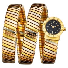 Bvlgari Tubogas BB191T Serpenti 18K Yellow, White & Rose Gold Ladies Watch