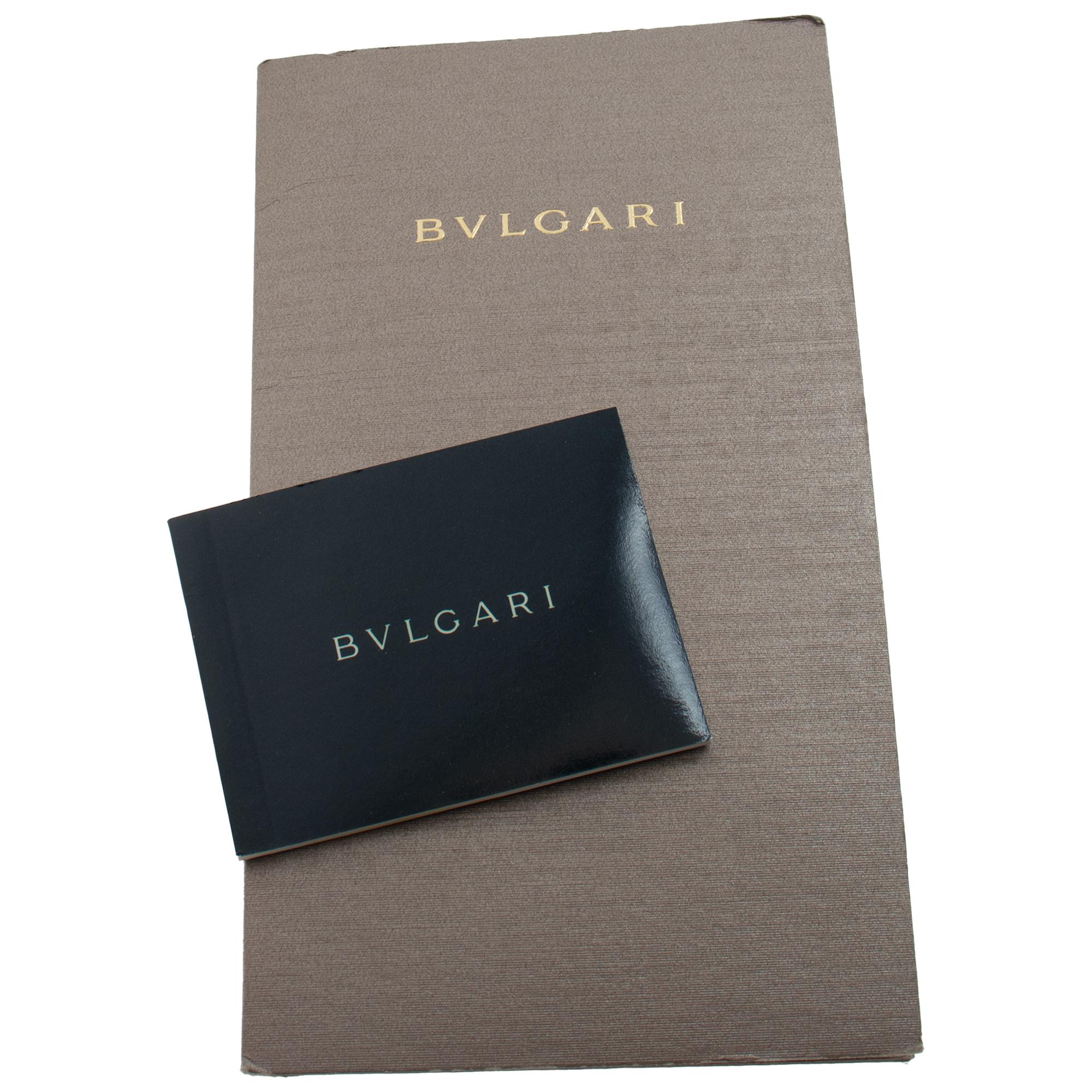Bvlgari Tubogas bb192t  in Yellow Gold with a Black dial 19mm Quartz watch 1