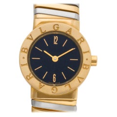 Bvlgari Tubogas BB23T, Black Dial, Certified and Warranty