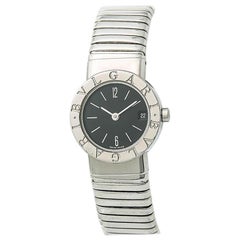 Bvlgari Tubogas bb262ts, Black Dial, Certified and Warranty