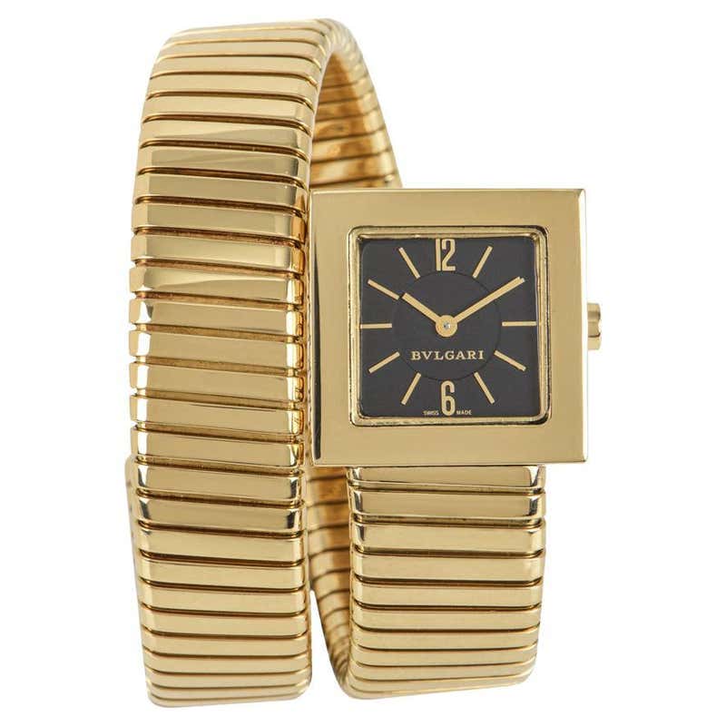 Bvlgari Tubogas 102450 Rose Gold Serpenti Watch For Sale at 1stDibs