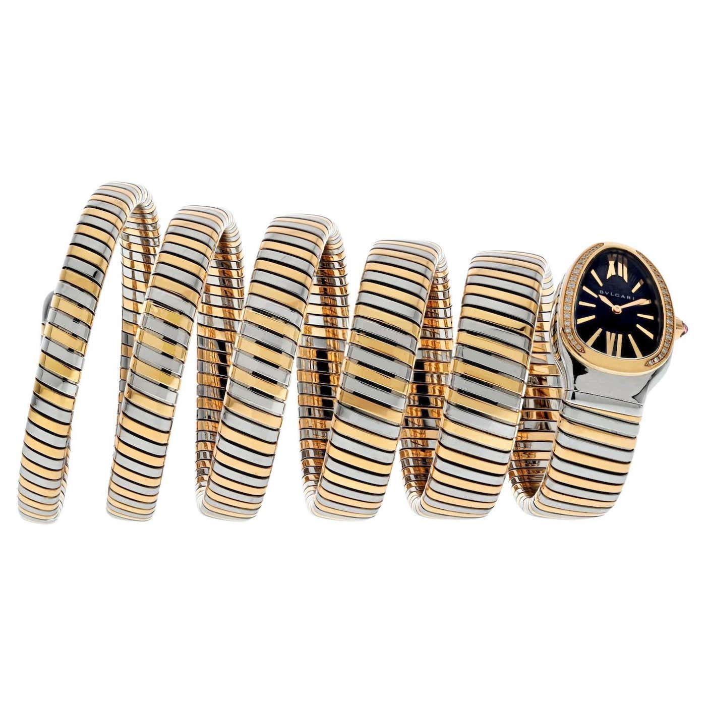Bvlgari Tubogas Serpenti Tubogas SP35 SPG Ladies Watch For Sale at ...