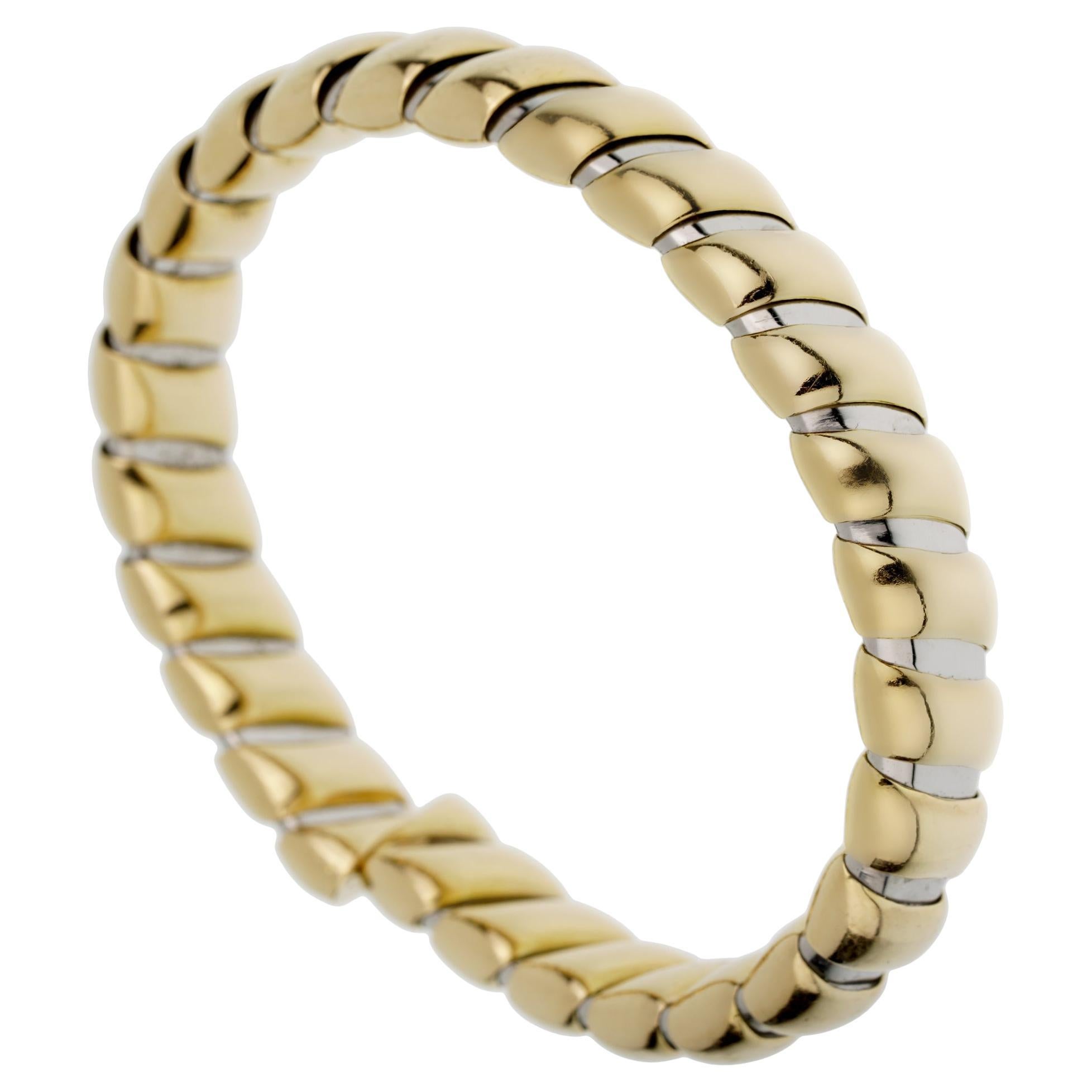 Bracciale Bvlgari Tubogas Stainless in oro giallo 18k