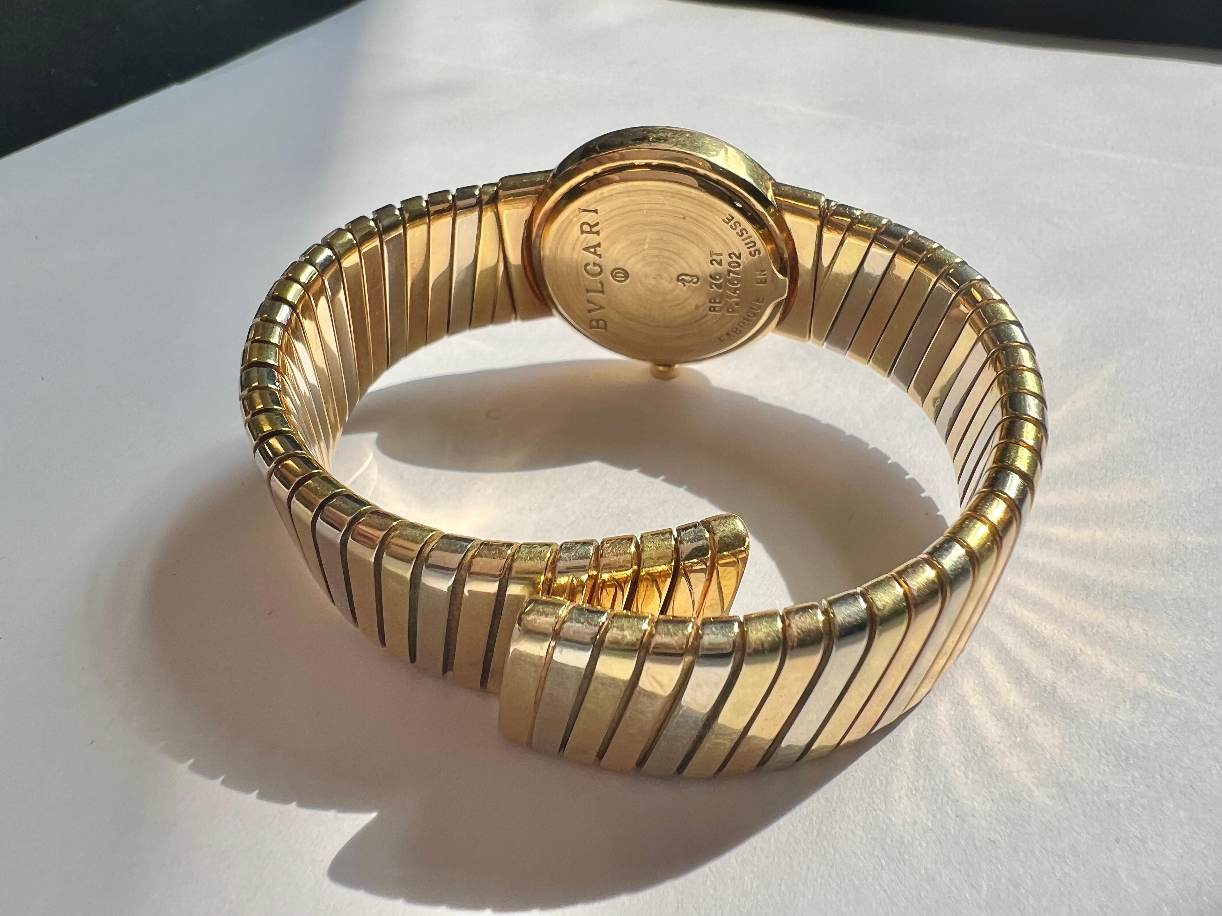 De las mujeres Reloj Bvlgari Tubogas Pulsera Oro Tricolor en venta