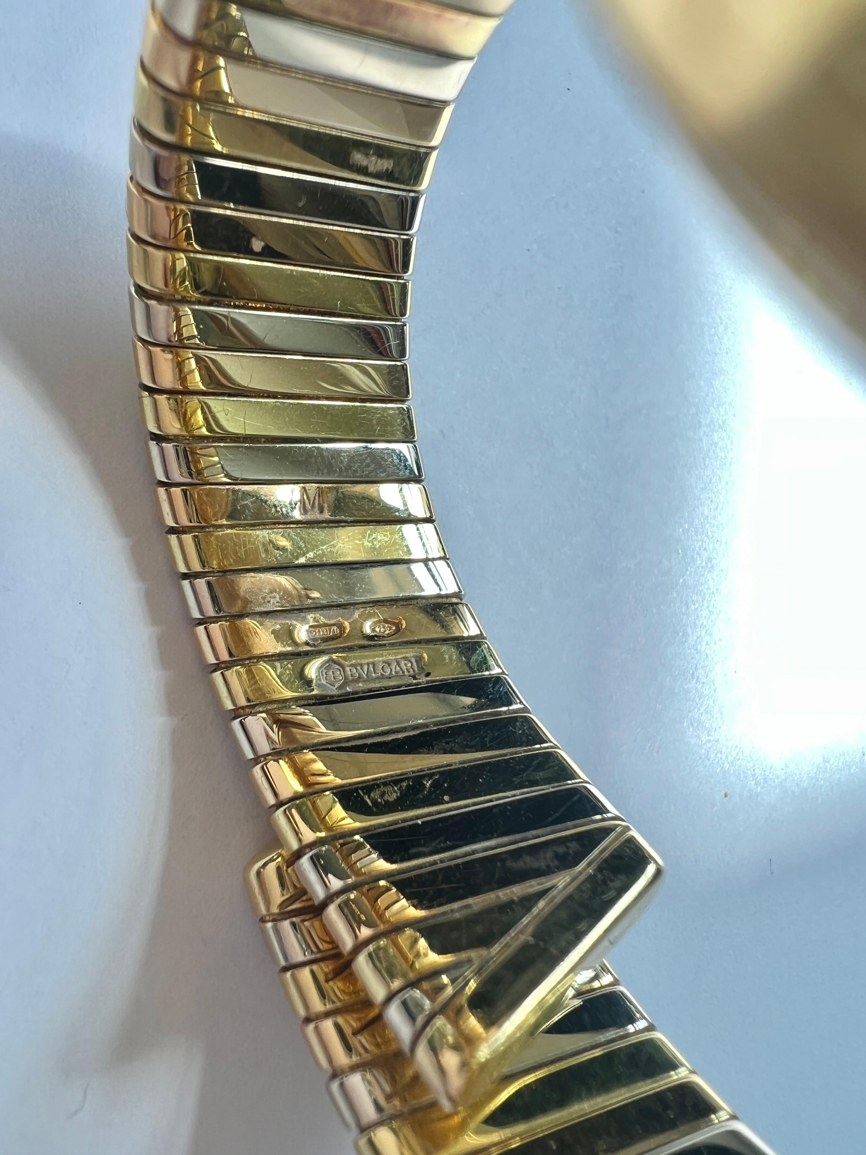 Reloj Bvlgari Tubogas Pulsera Oro Tricolor en venta 1