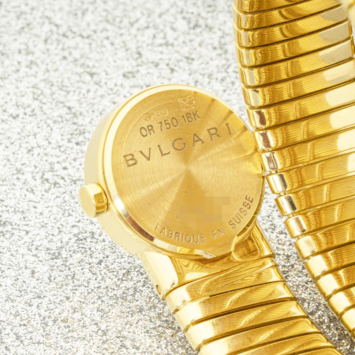 da uomo o donna Bvlgari Tubogas Oro Giallo Quadrante Diamante BB191TG in vendita