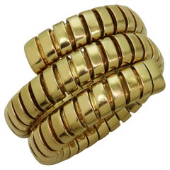 Vintage Bvlgari Tubogas Yellow Gold Wrap Ring