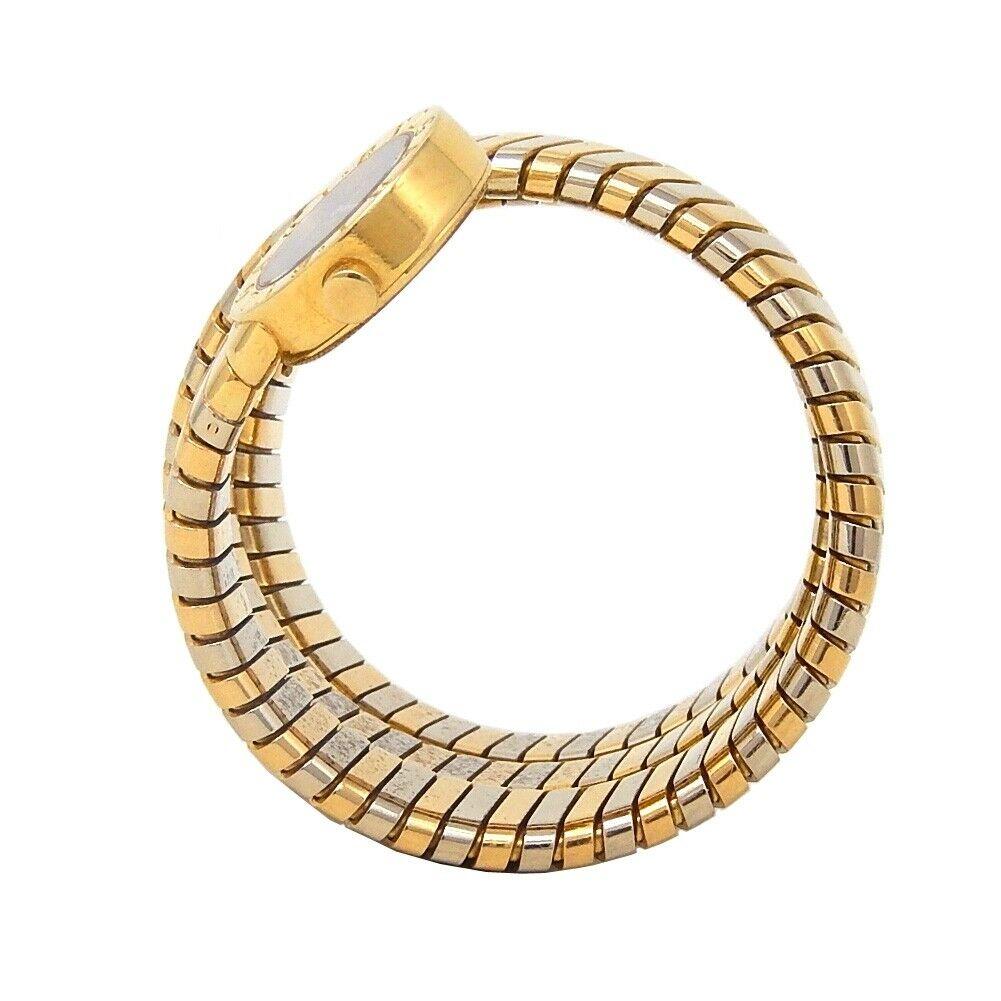 Brand: Bvlgari
Band Color: Yellow Gold	
Gender:	Women's
Case Size: 23.5mm & Under	
MPN: Does Not Apply
Lug Width: 13mm	
Features:	12-Hour Dial, Gold Bezel, Sapphire Crystal, Swiss Made, Swiss Movement
Style: Luxury	
Movement: Quartz (Battery)
Age
