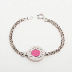 Bvlgari Bracelet en chaîne à deux niveaux Argent rouge