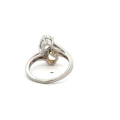 Bvlgari Zwei-Stein-Ring aus 18K Gold/Platin mit 2,01 Karat Diamant Größe 7