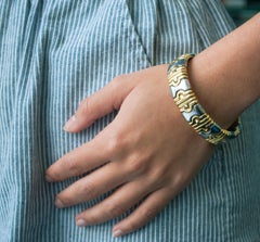Bulgari Parentesi Two-Tone Cuff Bangle