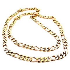 Bvlgari Two-Tone Gold Curb Link Long Necklace Sautoir weight 231 Grams