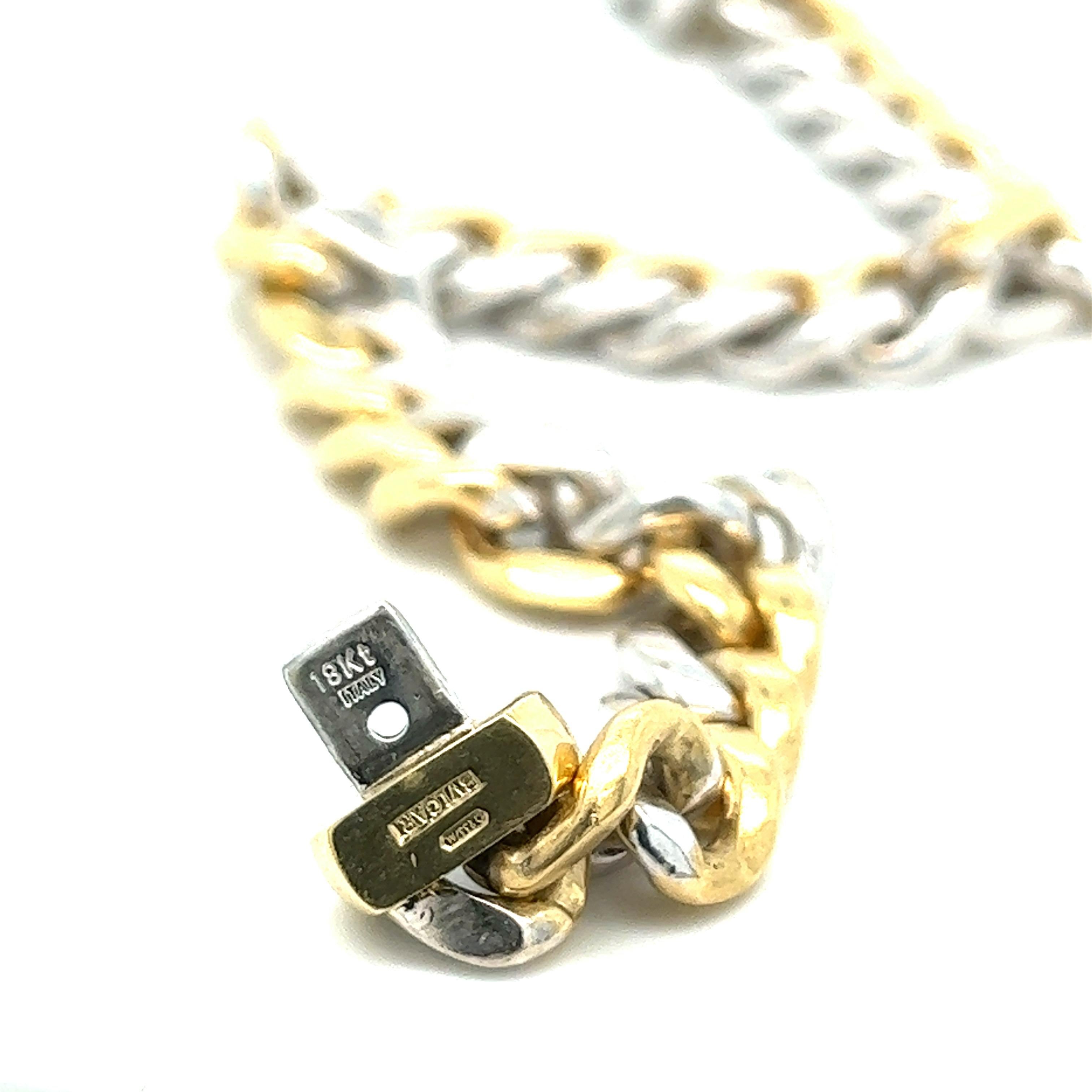 Bvlgari Two-Tone Gold Link Bracelet 3
