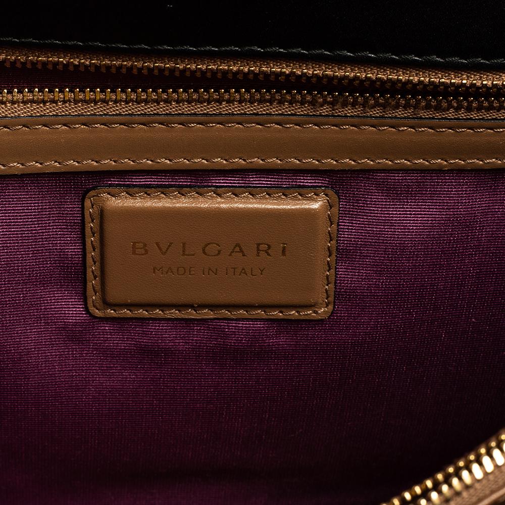 Women's Bvlgari Two Tone Leather Large Serpenti Forever Shoulder Bag