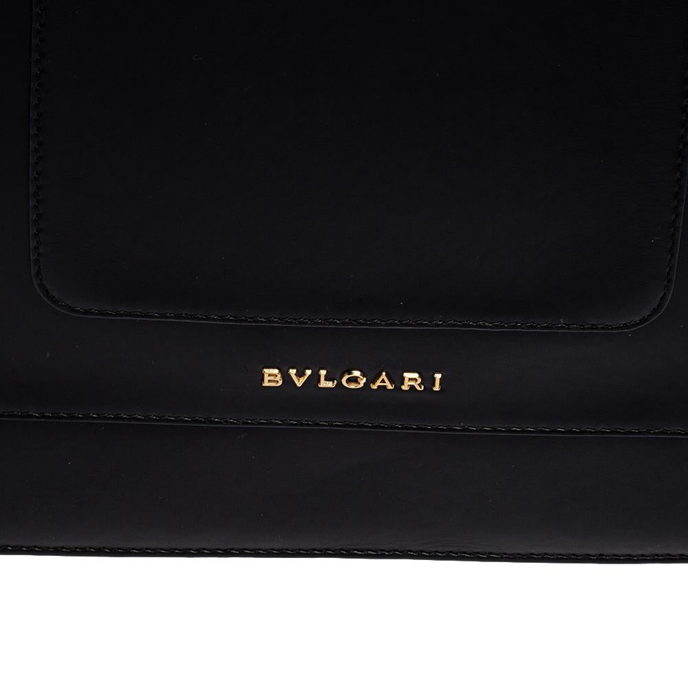 Bvlgari Two Tone Leather Large Serpenti Forever Shoulder Bag 3