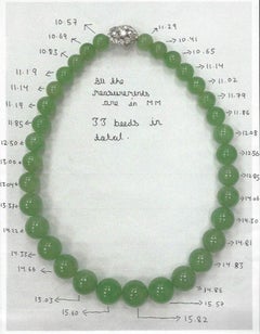 Bvlgari, Very important Large Natural Jade Jadeite and Diamond Necklace