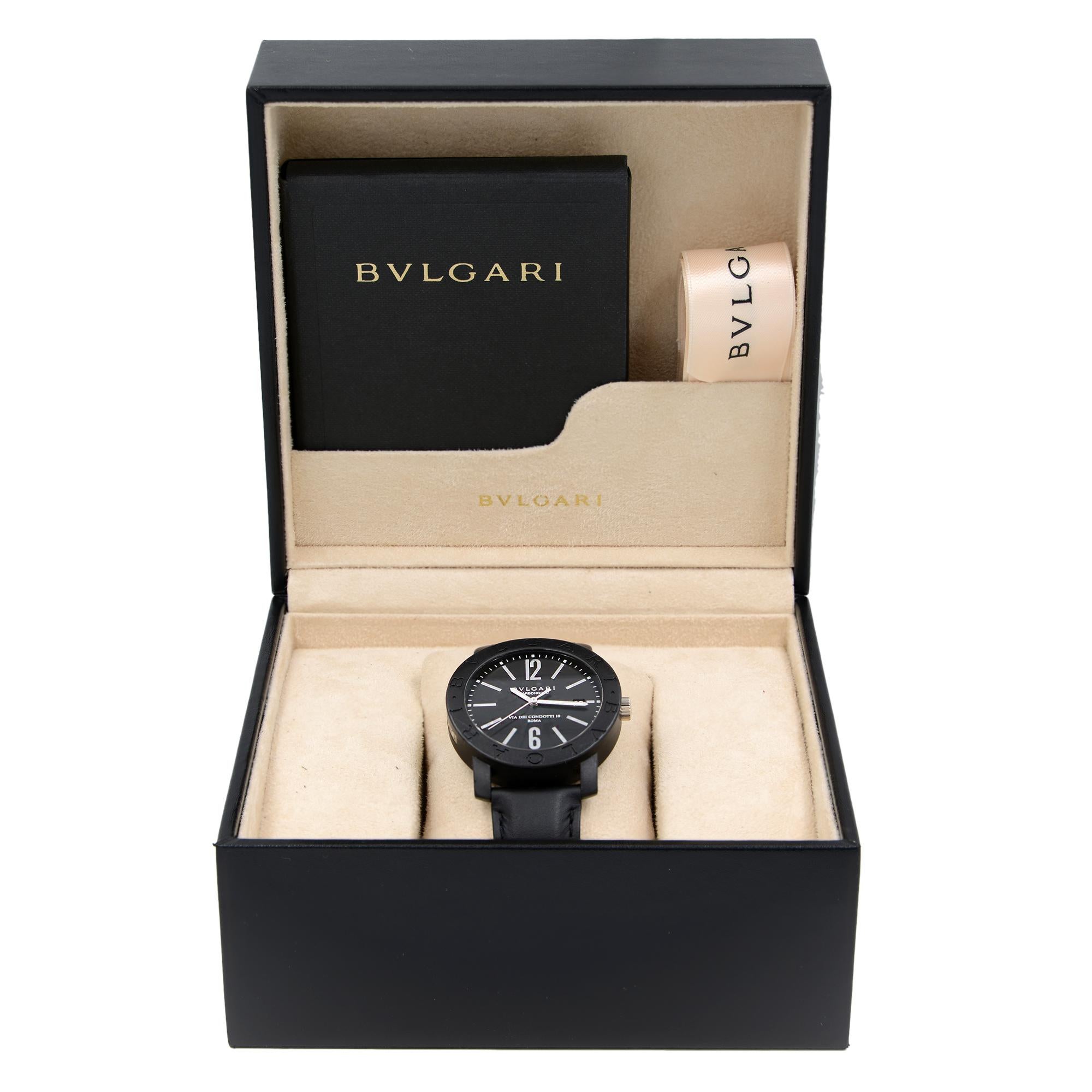 bvlgari carbon gold watch