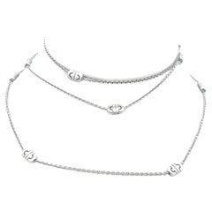 Bvlgari Vintage 18K White Gold Chain Necklace 20.9 Grams 17.5 Inch Long Bvlgari Vintage 18K White Gold Chain Necklace 20.9 Grams 17.5 Inch Long