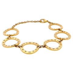 Bvlgari Vintage 18K Yellow Gold Circle Link Bracelet 28.9 Grams