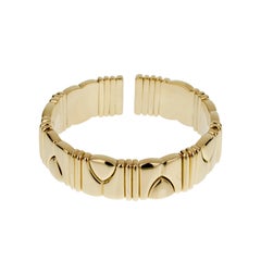 Bvlgari Vintage 18k Yellow Gold Cuff Bracelet