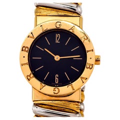 Bvlgari Vintage Tubogas Midsize Reloj de señora de oro bicolor de 18 quilates