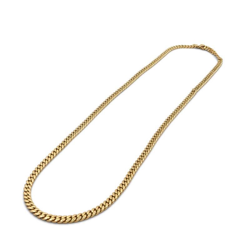 Women's or Men's Bvlgari Vintage Yellow Gold Curb Link Chain
