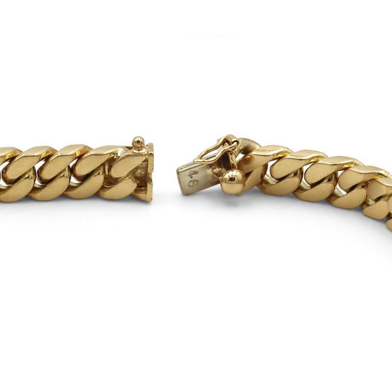 Bvlgari Vintage Yellow Gold Curb Link Chain 2