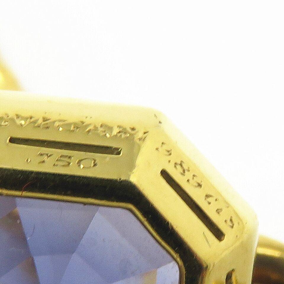 Bvlgari Vivid Blue Untreated Sapphire Diamond 18k Yellow Gold Necklace In Excellent Condition For Sale In Chicago, IL