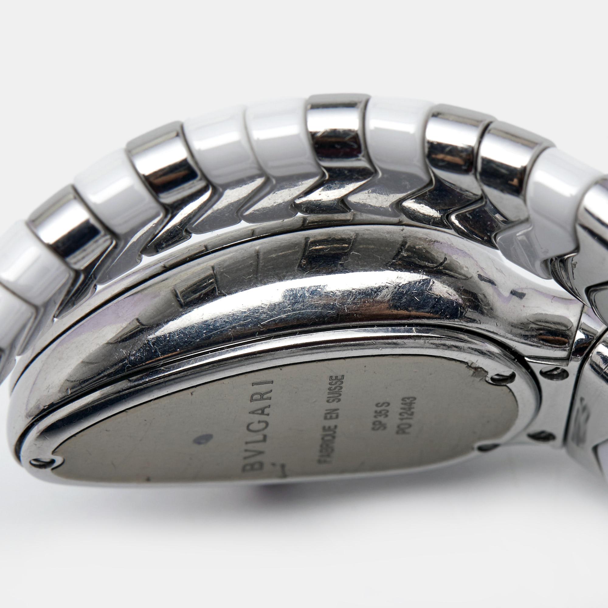 bvlgari serpenti watch white