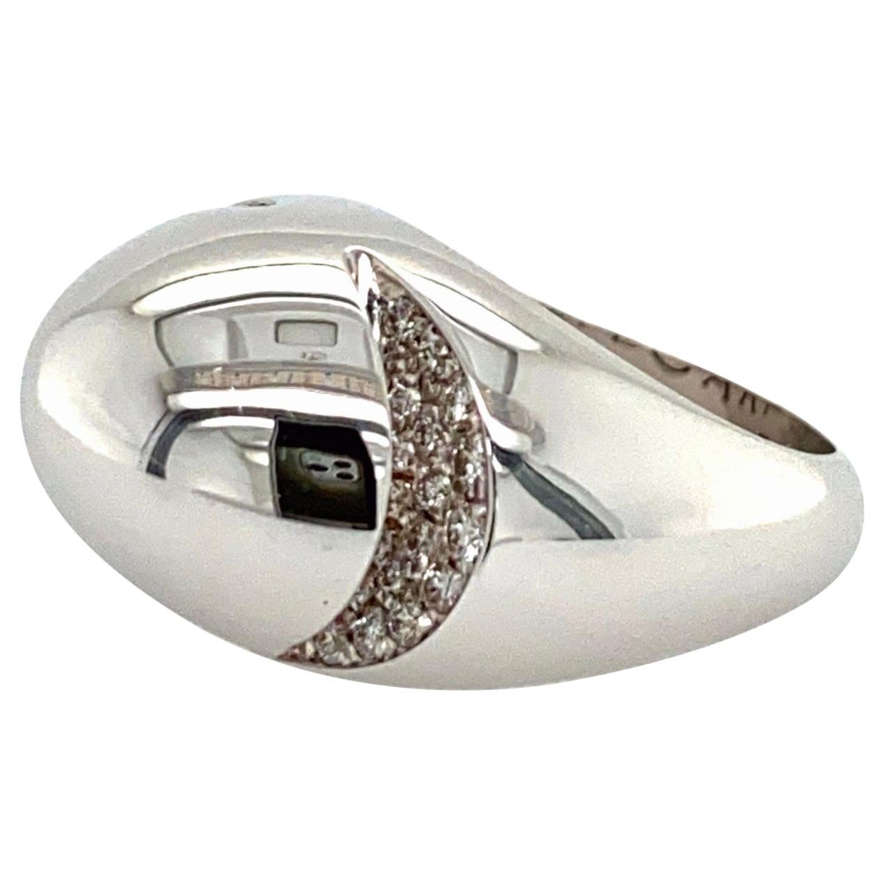 Bvlgari White Gold and Diamond Ring