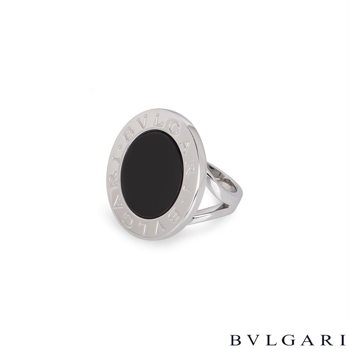 Women's Bvlgari White Gold Bvlgari Bvlgari Onyx Ring