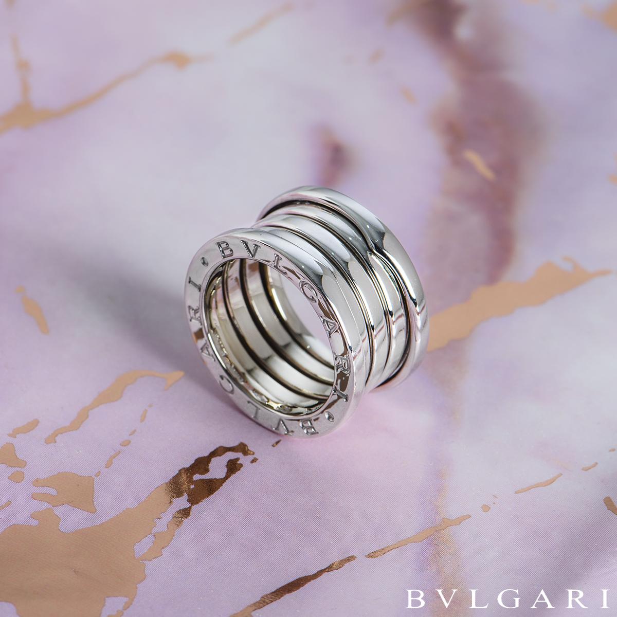Bvlgari White Gold B.Zero1 Ring Size 52 323555 For Sale 1